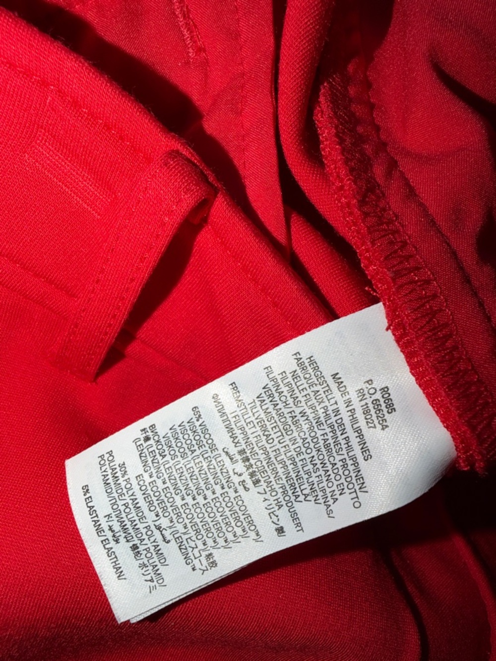 Boden Red Cropped Wide Leg Trousers Pants Size 8P - Picture 7 of 10
